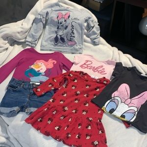 Girl’s Disney and Barbie Bundle Sizes 3T to 5T